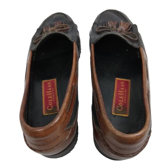 Cole Haan Men's Moccasins Size 9 M Black and Brown - Picture 6 of 9